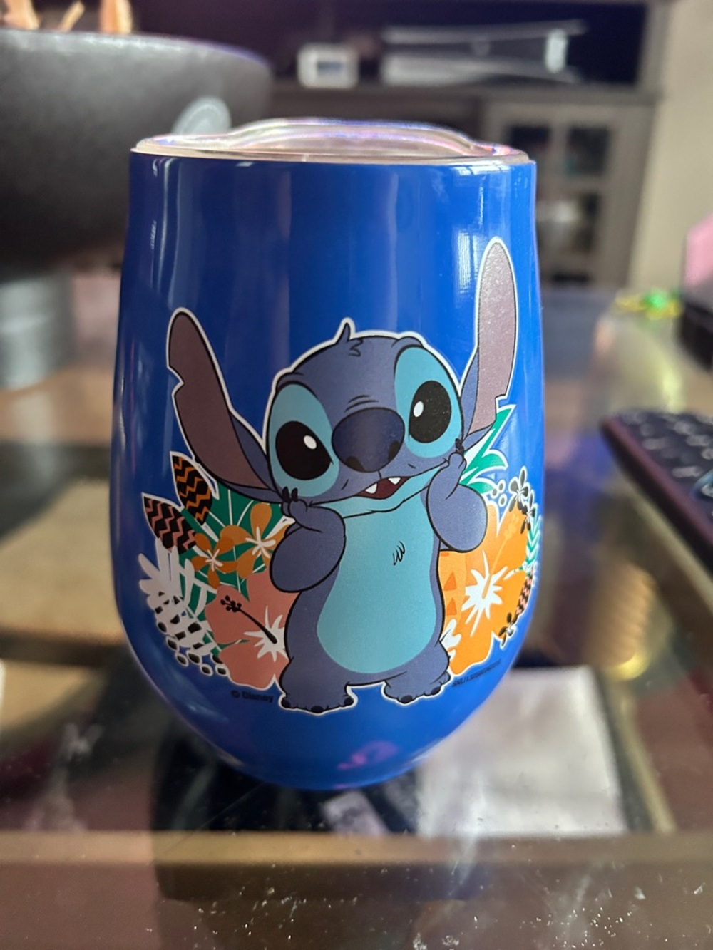 Blue Stitch Stemless Wine Tumbler